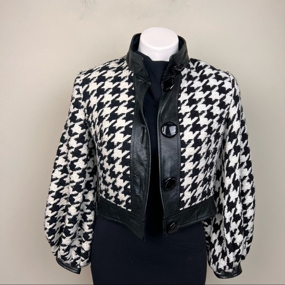 Dolce & Gabbana Houndstooth Cropped Jacket - Picture 4 of 12